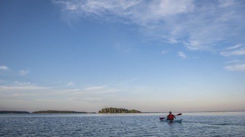 On a kayak tour in Espoo, Finland