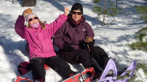 Snowshoeing at Nuuksio