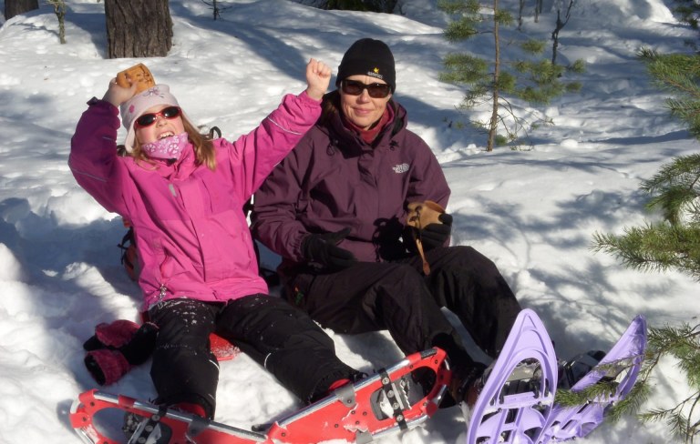 Snowshoeing at Nuuksio