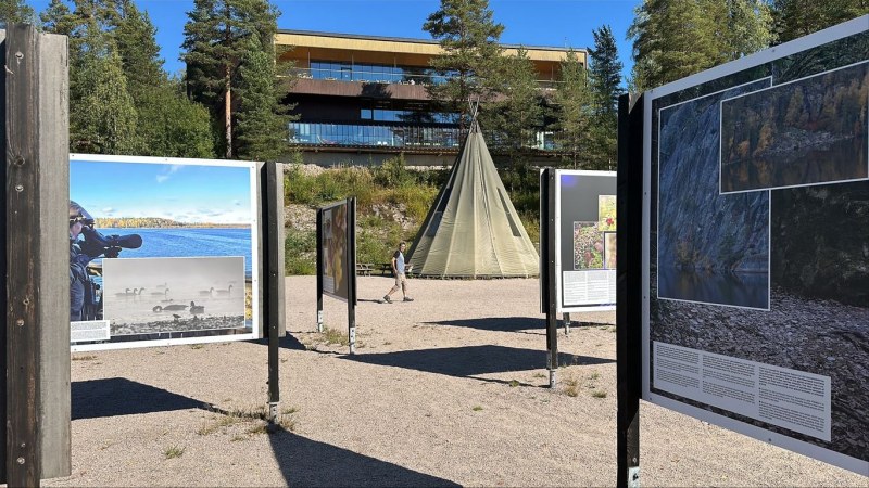 Nuuksio National Park outdoor exhibition at Haltia