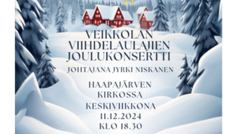 Traditional Christmas concert in Haapajärvi church.