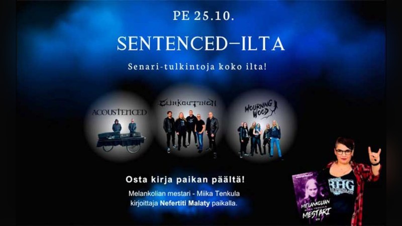 Sentenced-ilta Kannusalissa K-18