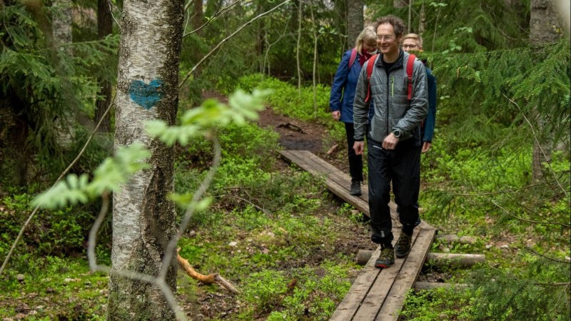 Finnish Nature Day's excursion to Olari's health nature trail