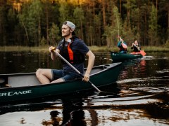 Canoeing in Nuuksio