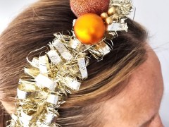 Christmas party accessories - Bileasusteet kierrätyskankaisata työpaja